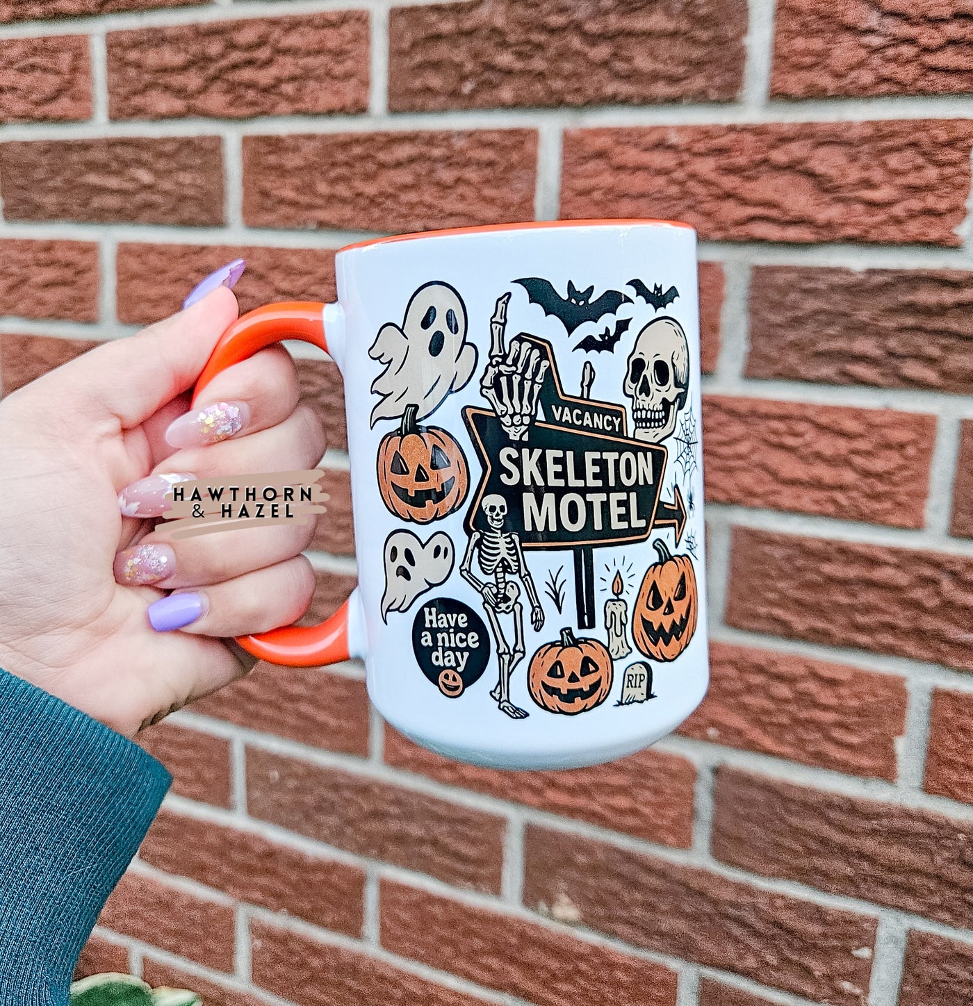 Skeleton Motel Mug