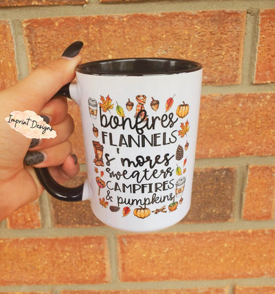 Bonfires &amp; Flannel Mug