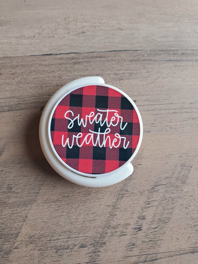 Sweater Weather- Red plaid