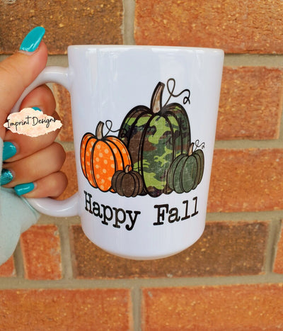 Happy Fall Camo Mug