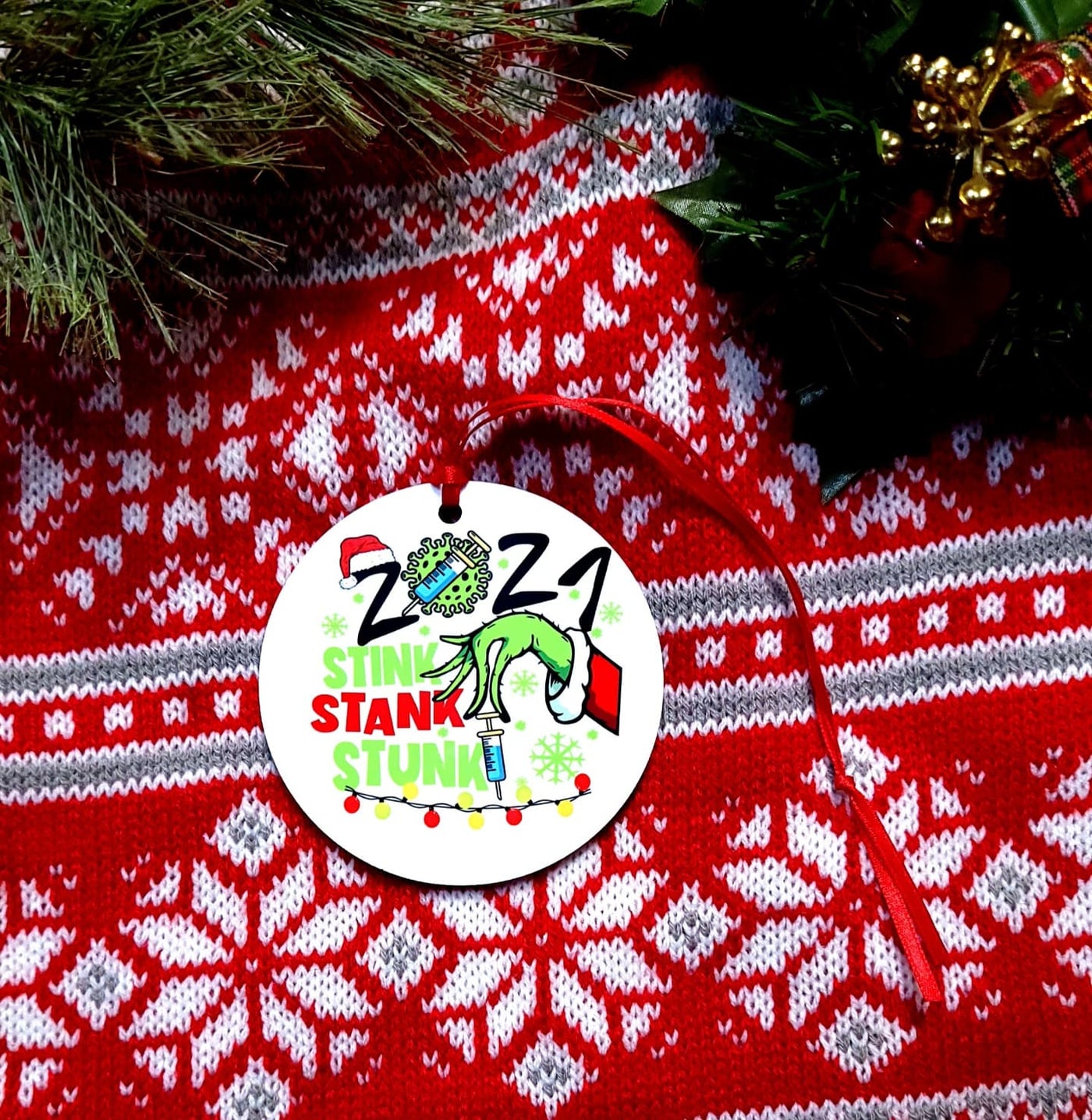 Round Ornament- 2021 Stink Stank Stunk